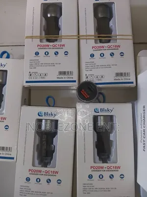 Original Car USB and Type C Car Charger Head W