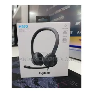 Logitech H390 Wired Headset PC/Laptop Stereo Headphones, USB-A, Black