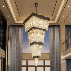 Square Shape 6layer Chandelier 700mmx2100mm