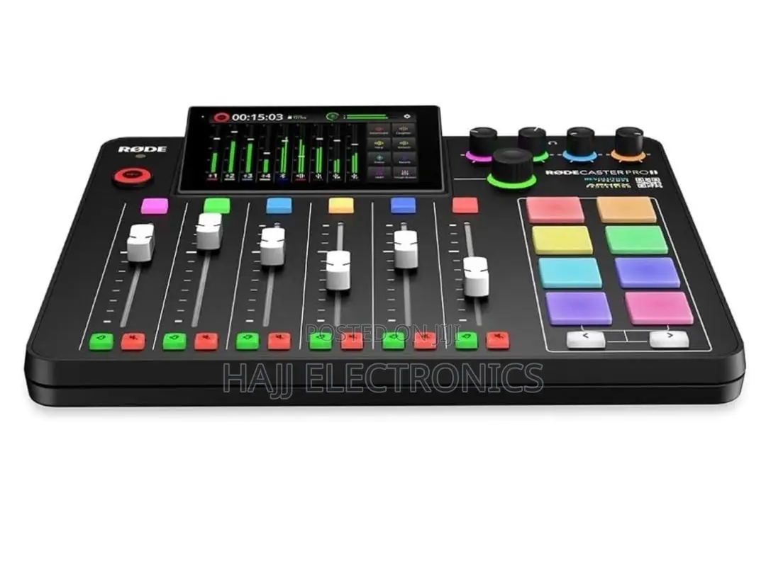 Rode RODECaster Pro II Integrated Audio Production Studio Console.