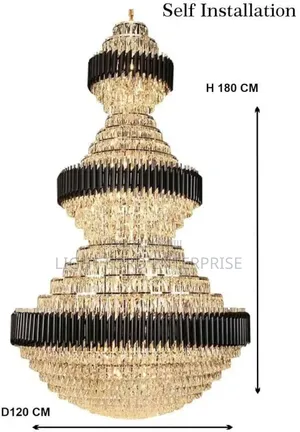 Altrance Black Shield 4layer Chandelier Light