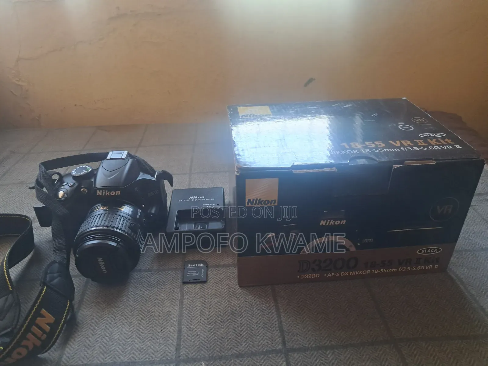 Nikon D3200 VR DSLR Camera With 18-55mm Lens Almost New