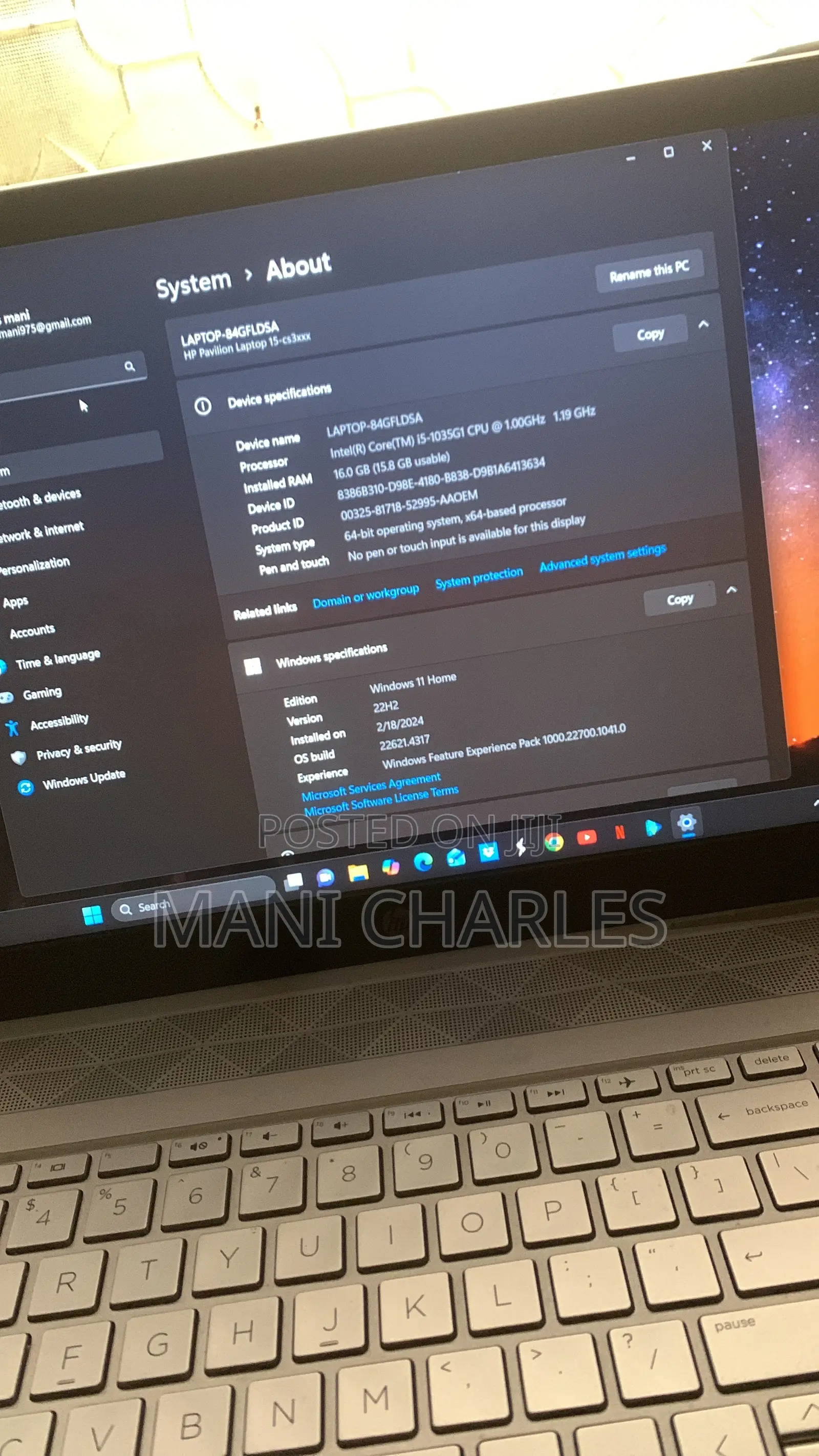 Laptop HP Pavilion 15 16GB Intel Core i5 SSD 512GB