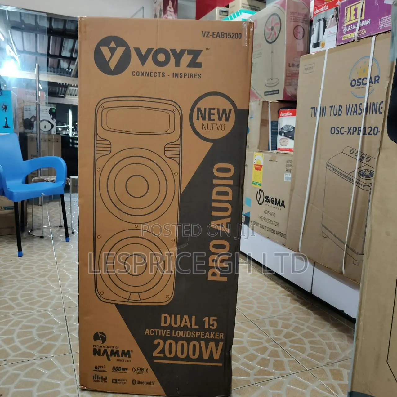 The Music Lovers Choice 2000W Solid Voyz Bluetooth Speakers