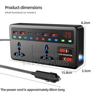 Car / Truck Power Inverter AC 12v/24v to 220v - 200w