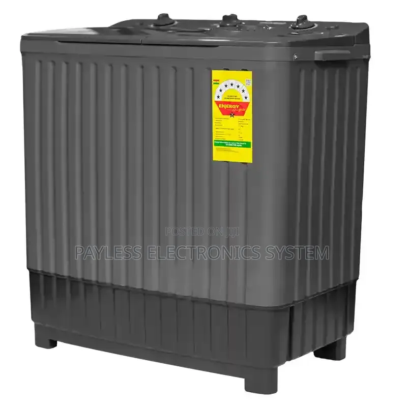 Nasco 11kg Semi Automatic Twin Tub Washing Machine - Dark Grey
