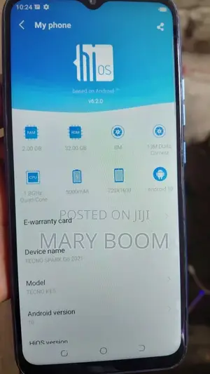 Tecno Spark Go 64 GB Blue