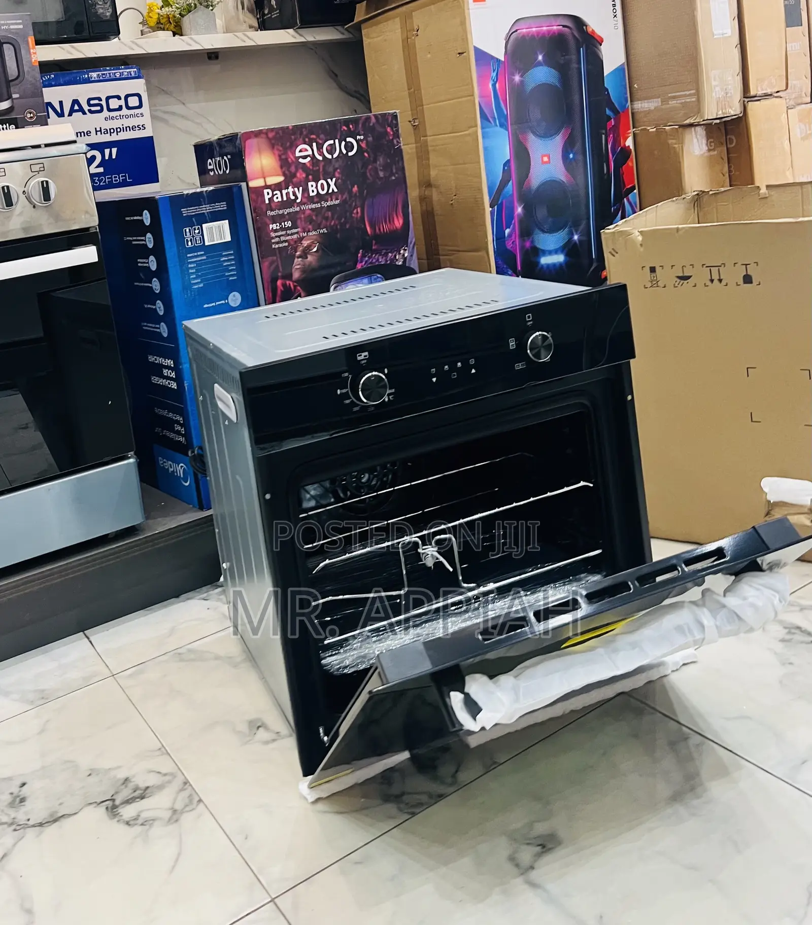 Super Adorable Kenwood 90cm Tempered Glass Oven(Black).