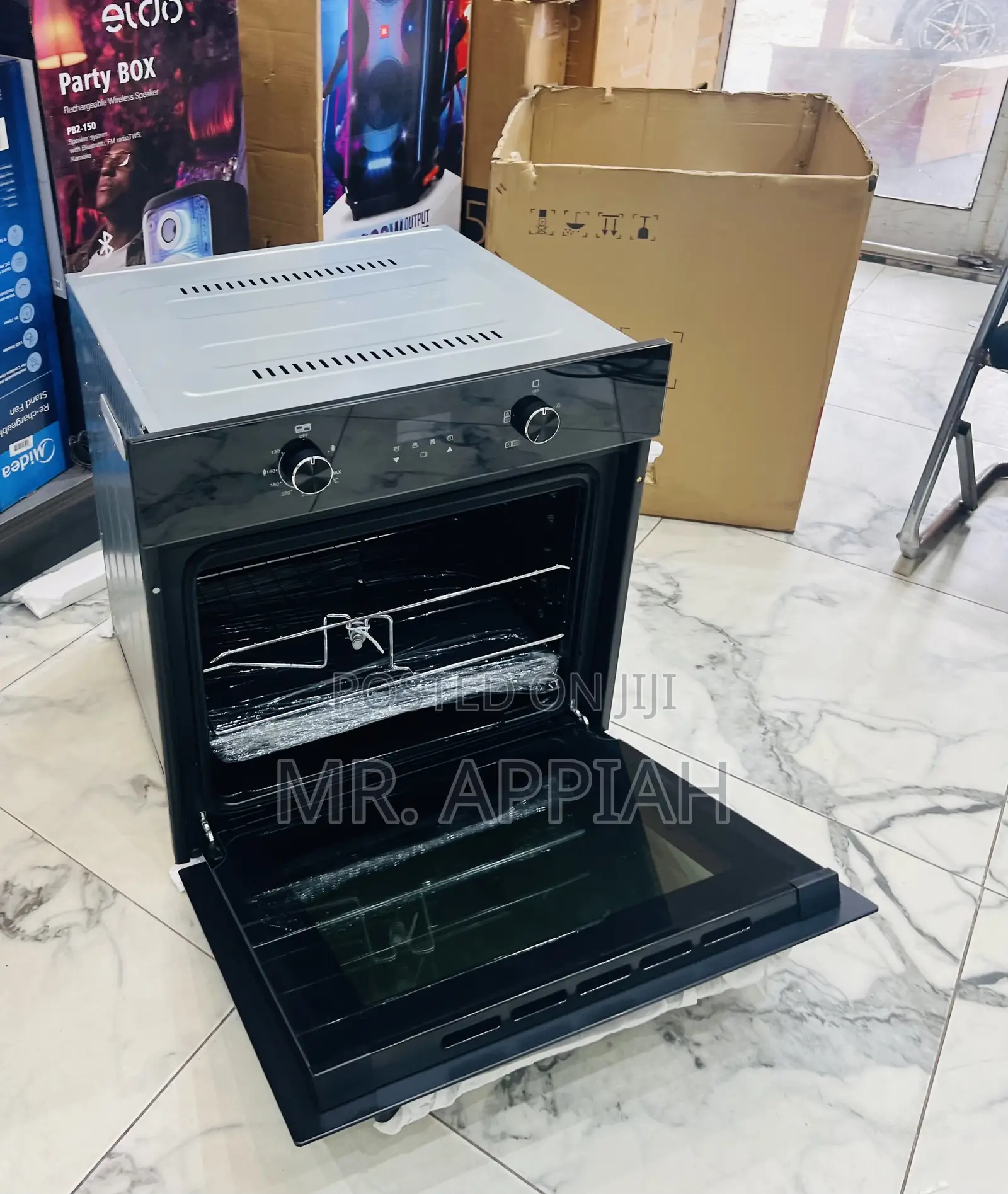 Unique Kenwood 90cm Built in Electric Oven(Glass) Black