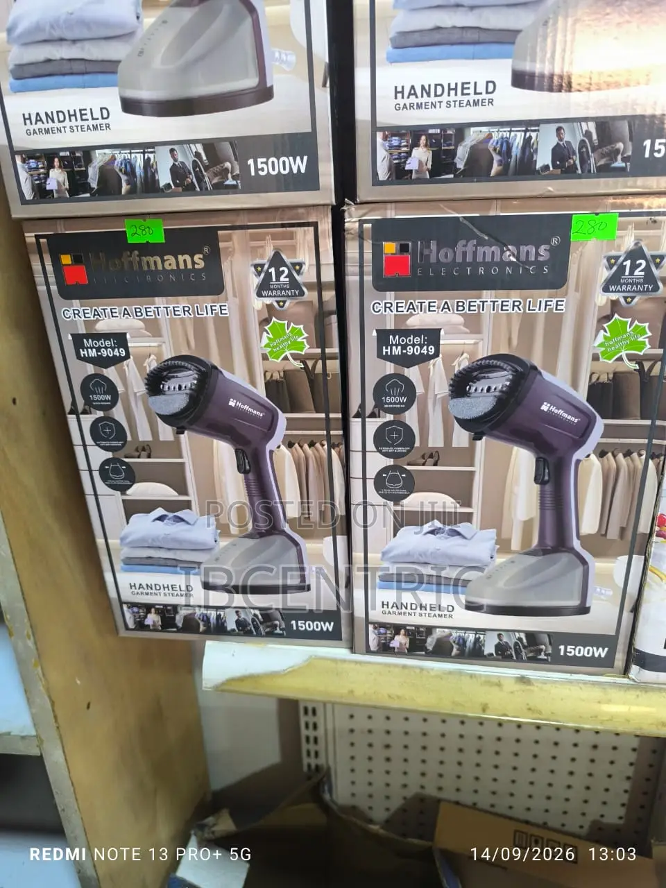 HOFFMANS Electronic Garment Handheld Steamer