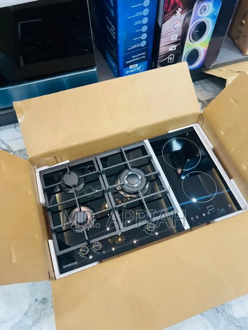 Super Classic Kenwood 90cm 2 Electric + 3 Gas Hob(Black)