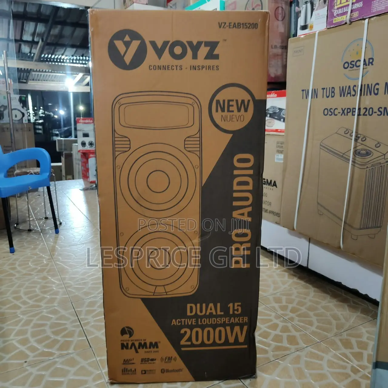 Stylishly Designed 2000W Voyz Bluetooth Speakers