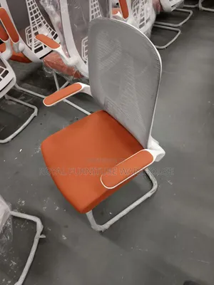 Ergonomic Mesh Visitor Chair With Sled Base and Flip Armrests