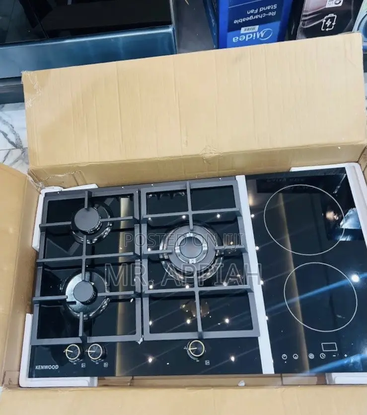 Extremely Quality Kenwood 90cm 2 Electric + 4 Gas Hob(Black)