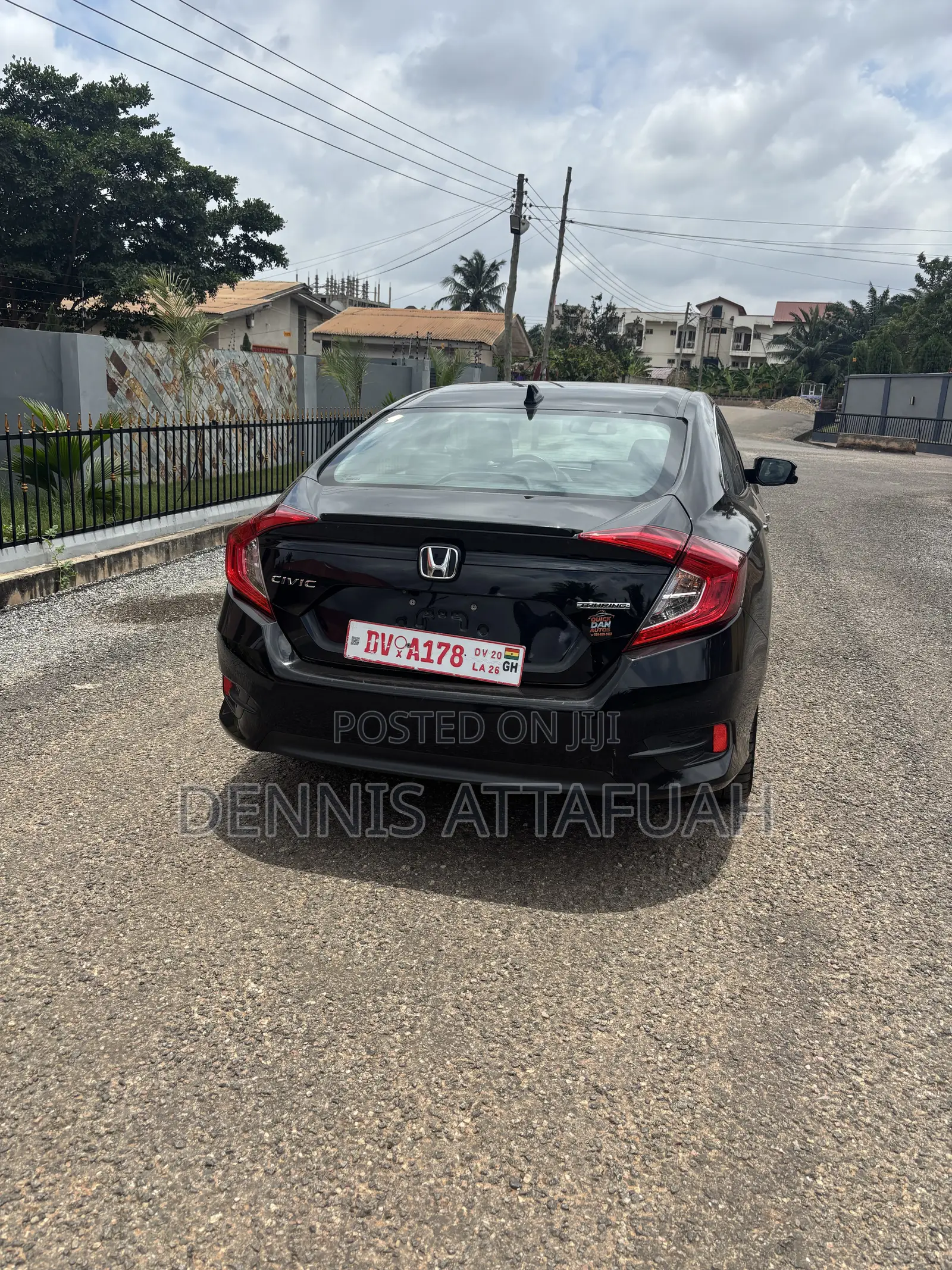 Honda Civic Touring 4dr Sedan (1.5L 4cyl) 2017 Black