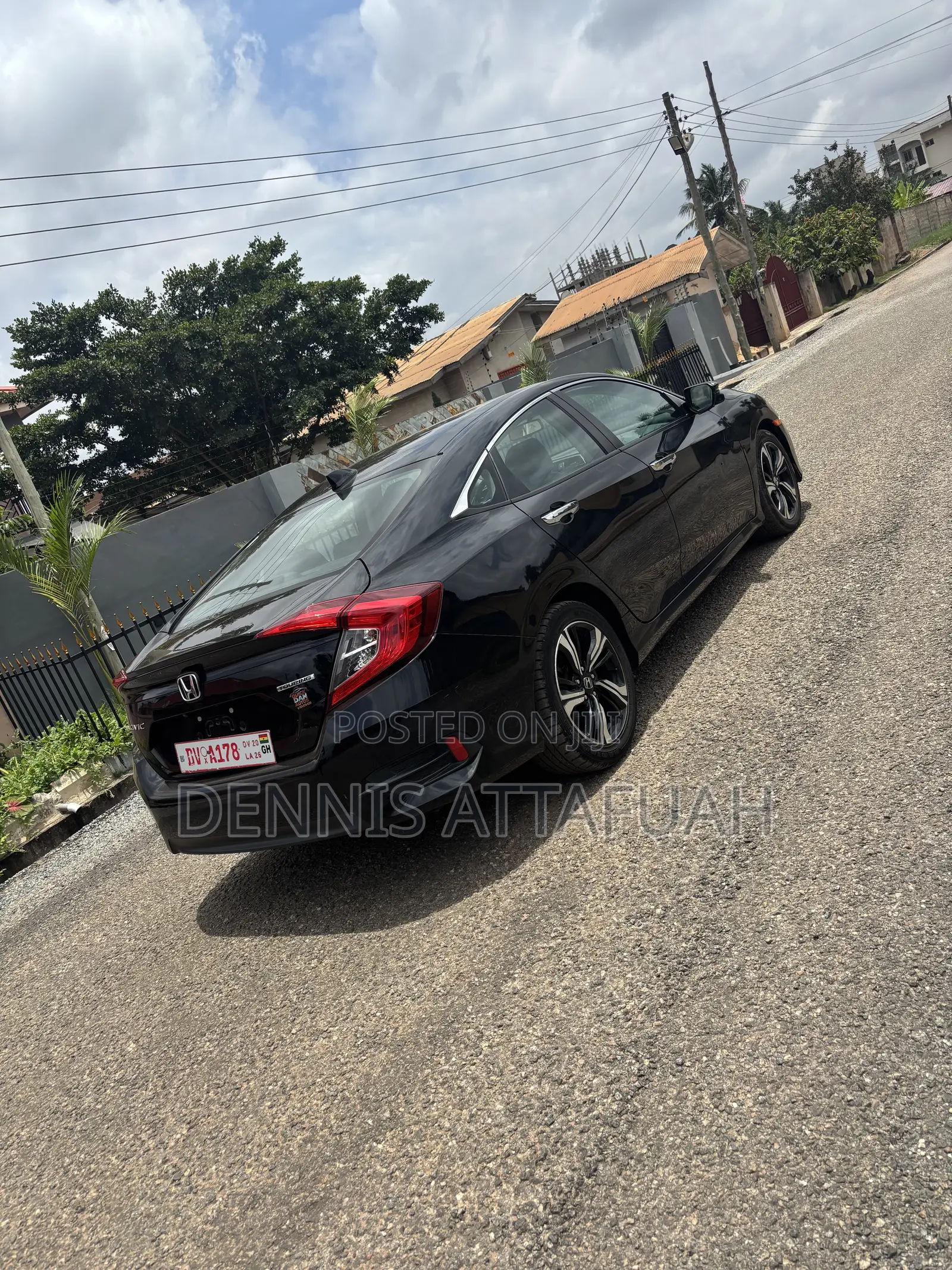 Honda Civic Touring 4dr Sedan (1.5L 4cyl) 2017 Black