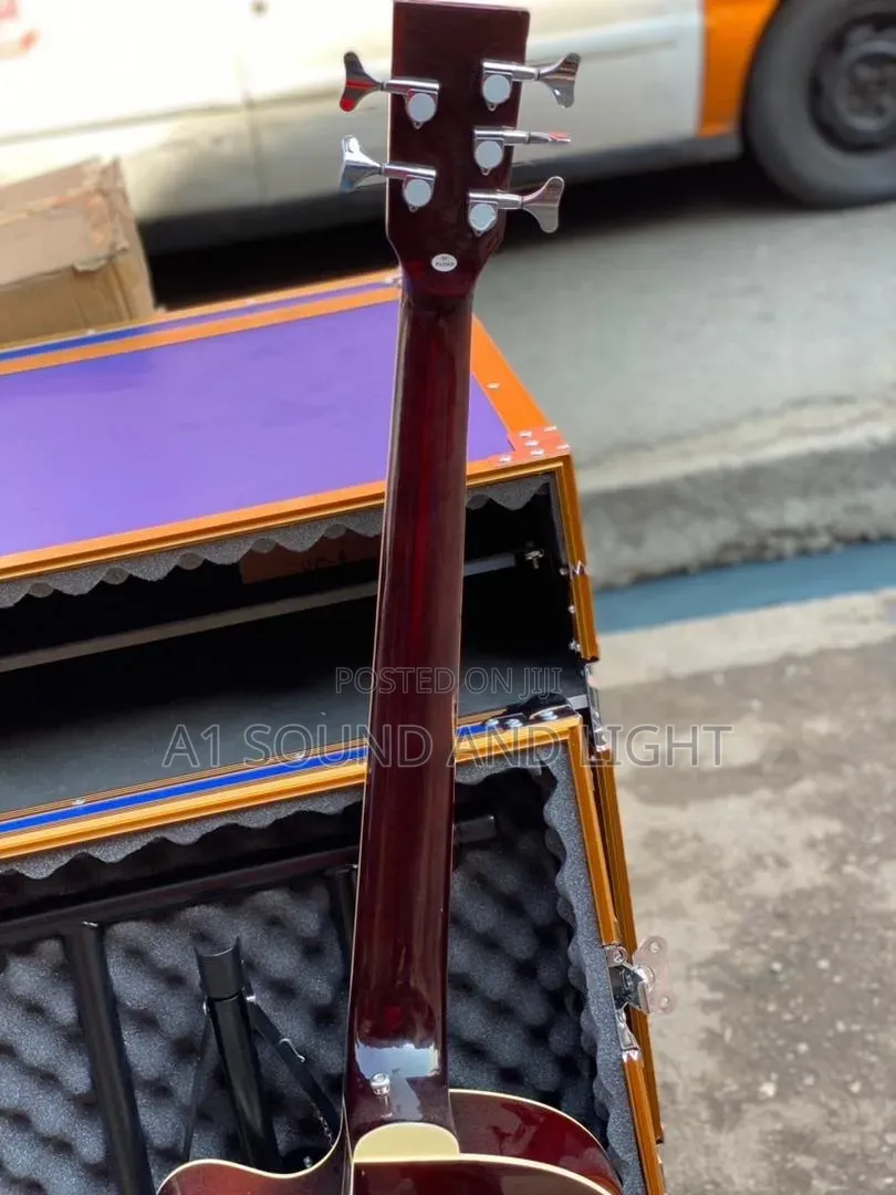 Givson 6-Strings Semi-Acoustic Guitar[Wine Red]
