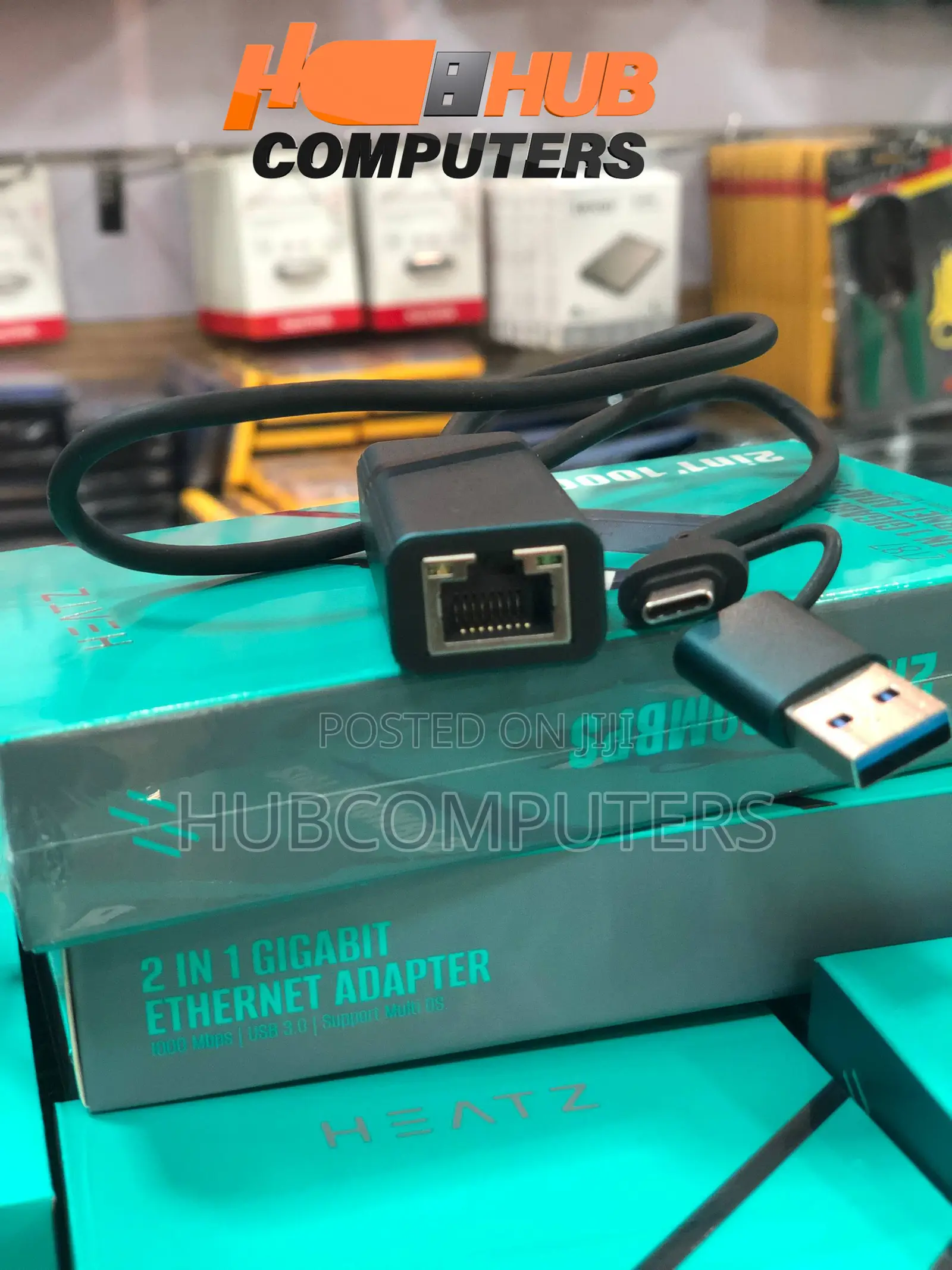 Heatz ZT56 2 in 1 RJ45 3.0 Adapter