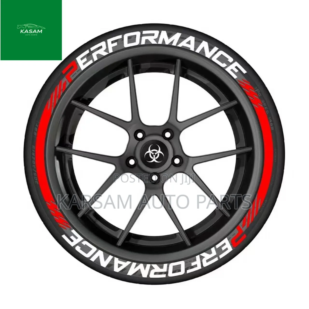 Tyre Sticker Writing