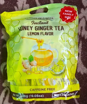 Essence of Ginger Instant Honey Ginger Tea Lemon Flavor Caffeine-Free