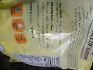 Essence of Ginger Instant Honey Ginger Tea Lemon Flavor Caffeine-Free