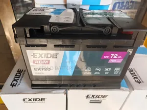 AGM 15 Plates Exide Battery 72Ah EK720 + Free Delivery + 1yr Warranty