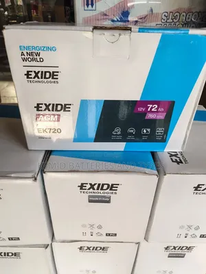 AGM 15 Plates Exide Battery 72Ah EK720 + Free Delivery + 1yr Warranty