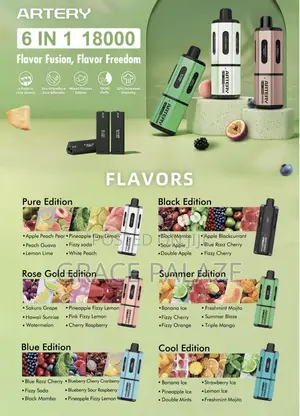 Artery 6 Flavo in One, Big Puff Refillable Vape
