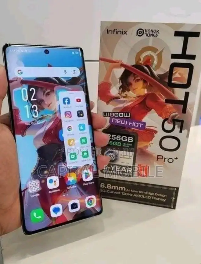 New Infinix Hot 50 Pro+ 4G 256 GB Gold