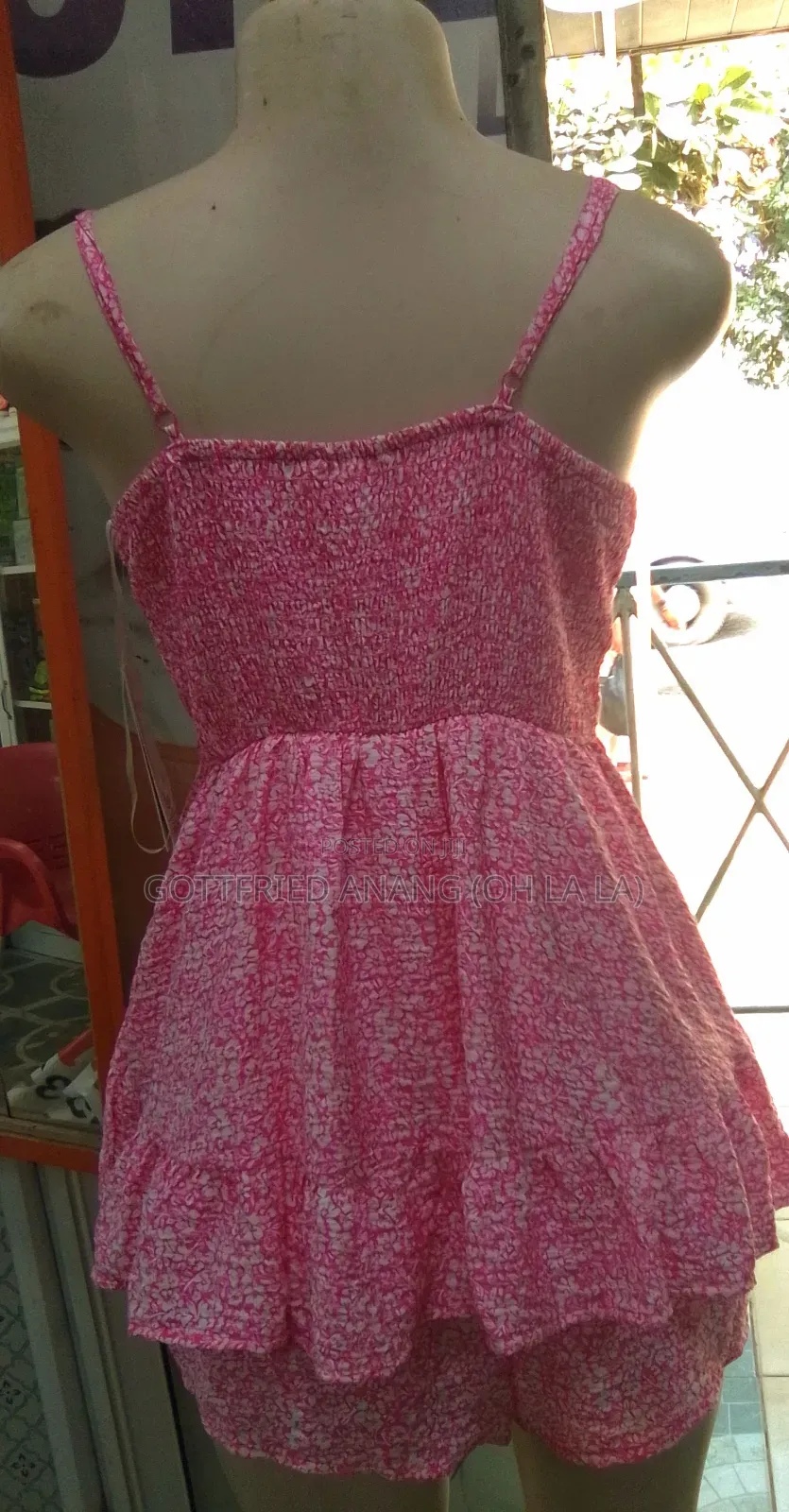 Romper W /Ruffled Skirt