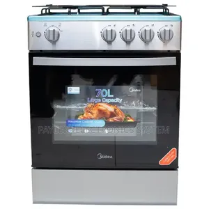 Midea 4 Burner 60x60cm Gas Cooker With Grill (24tmg4g081-S)