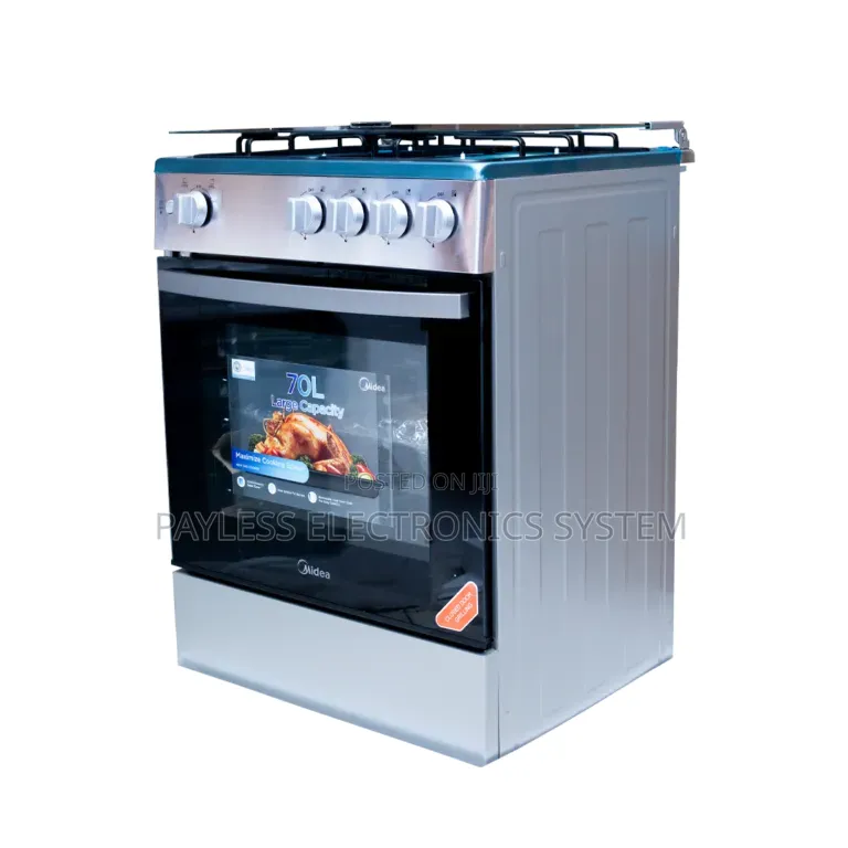 Midea 4 Burner 60x60cm Gas Cooker With Grill (24tmg4g081-S)