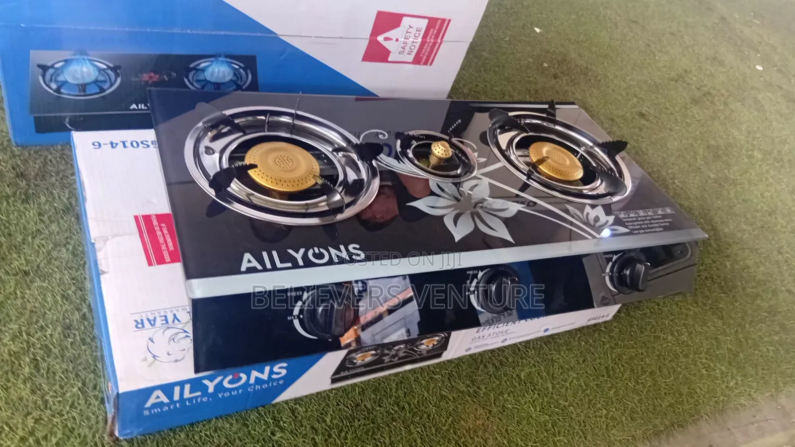 Ailyons 3-Burner Gas Cooker – Powerful Kitchen Companion