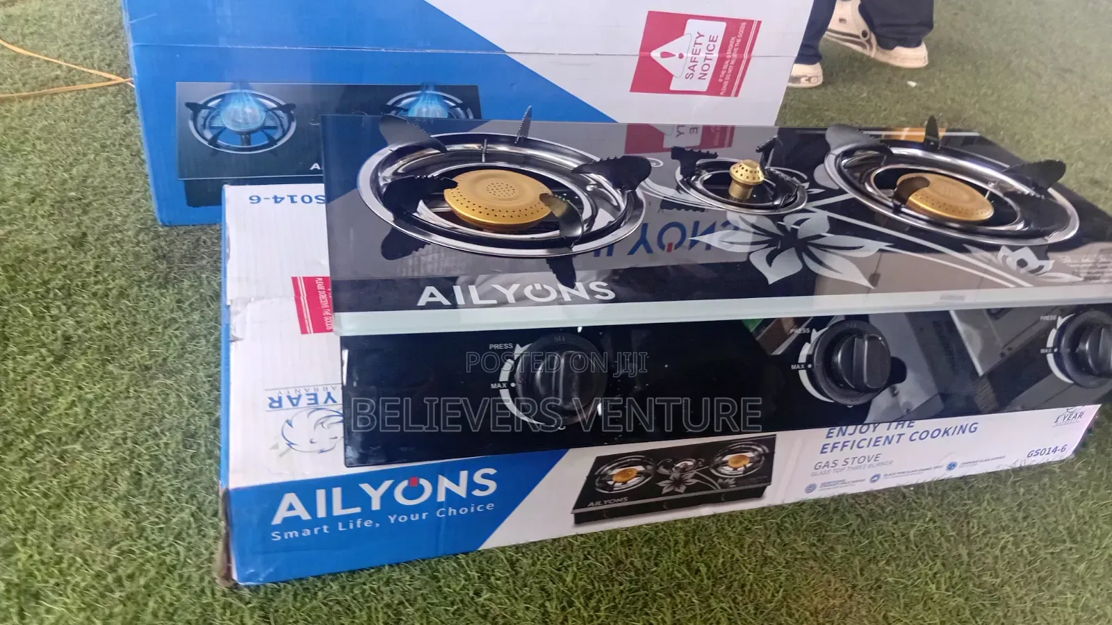 Ailyons 3-Burner Gas Cooker – Powerful Kitchen Companion