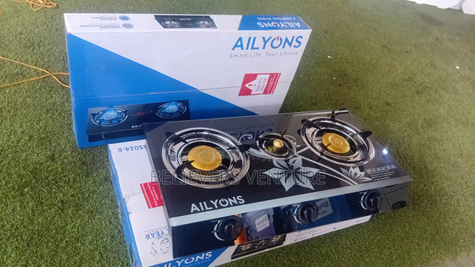 Ailyons Gas Cooker 3 Burners – Simple, Strong Reliable