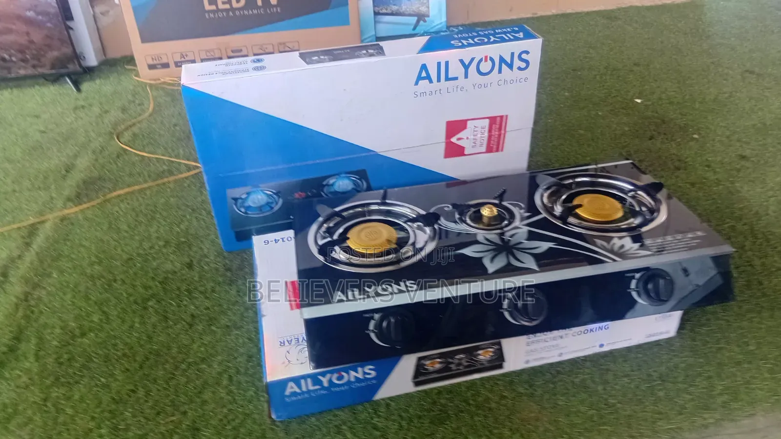 Ailyons Gas Cooker 3 Burners – Compact Efficient