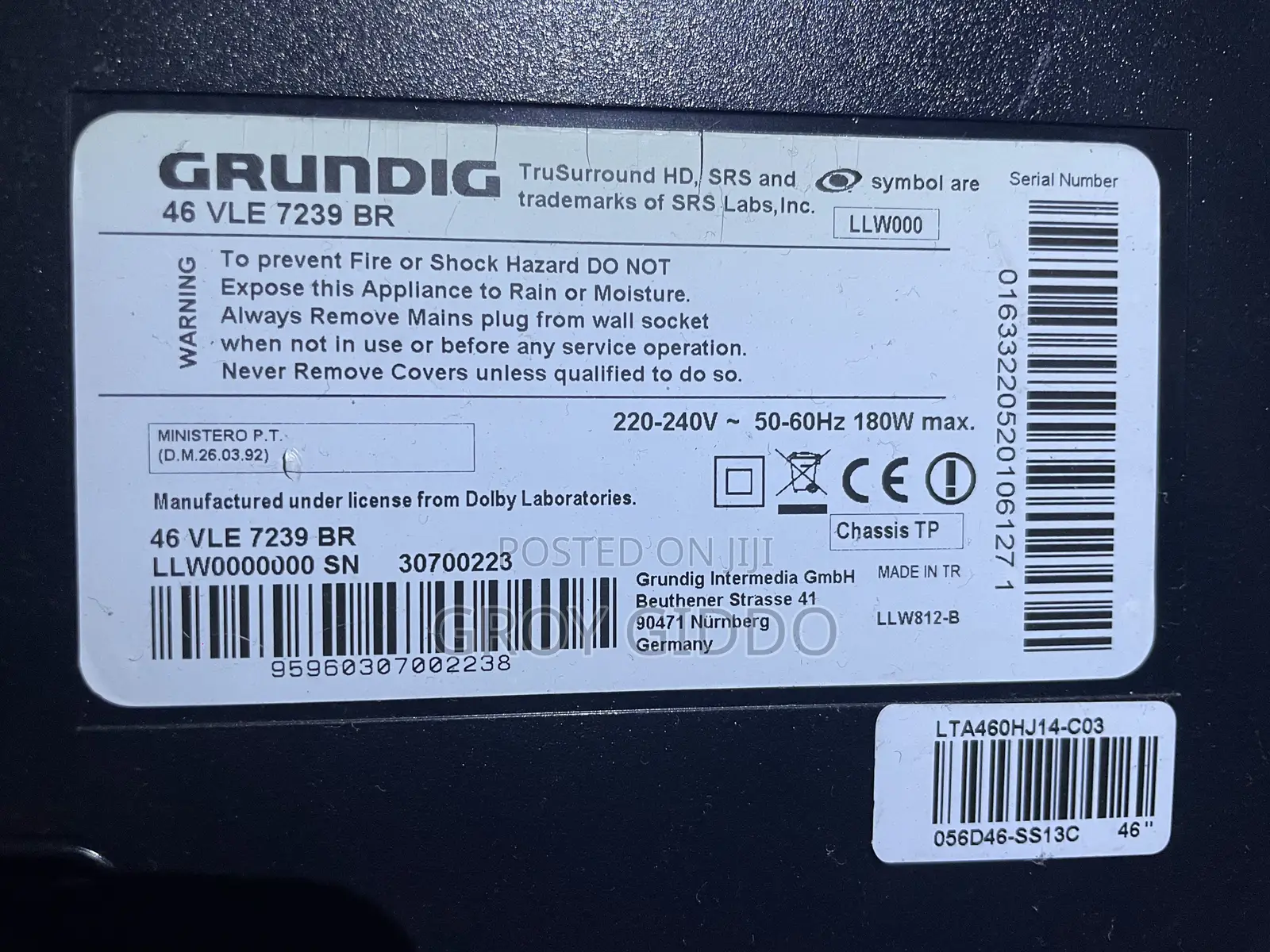 Grundig 50inch TV for Sale