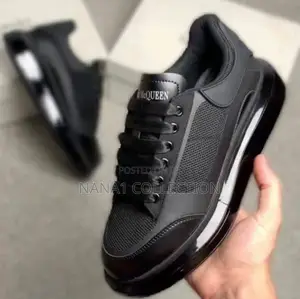 All - Black Alexander McQueen Low-Top Sneakers