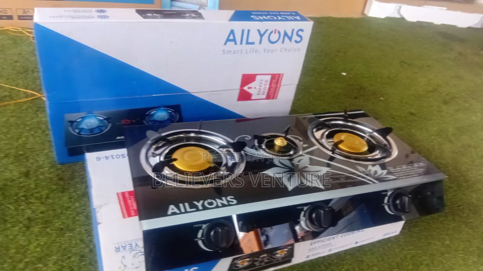 Ailyons 3-Burner Gas Cooker – Efficient Heat, Better Meals