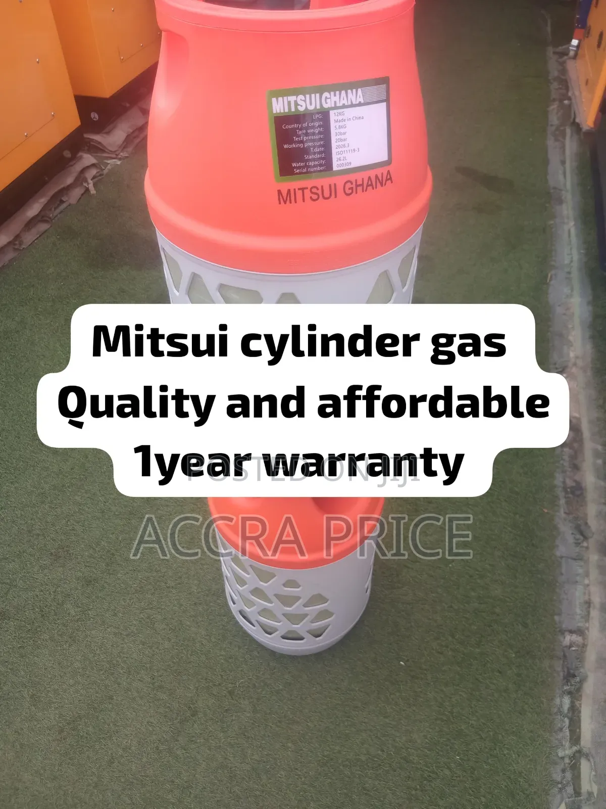 12kg LPG Gas Cylinder Mitsui Ghana – Strong Construction Excellent