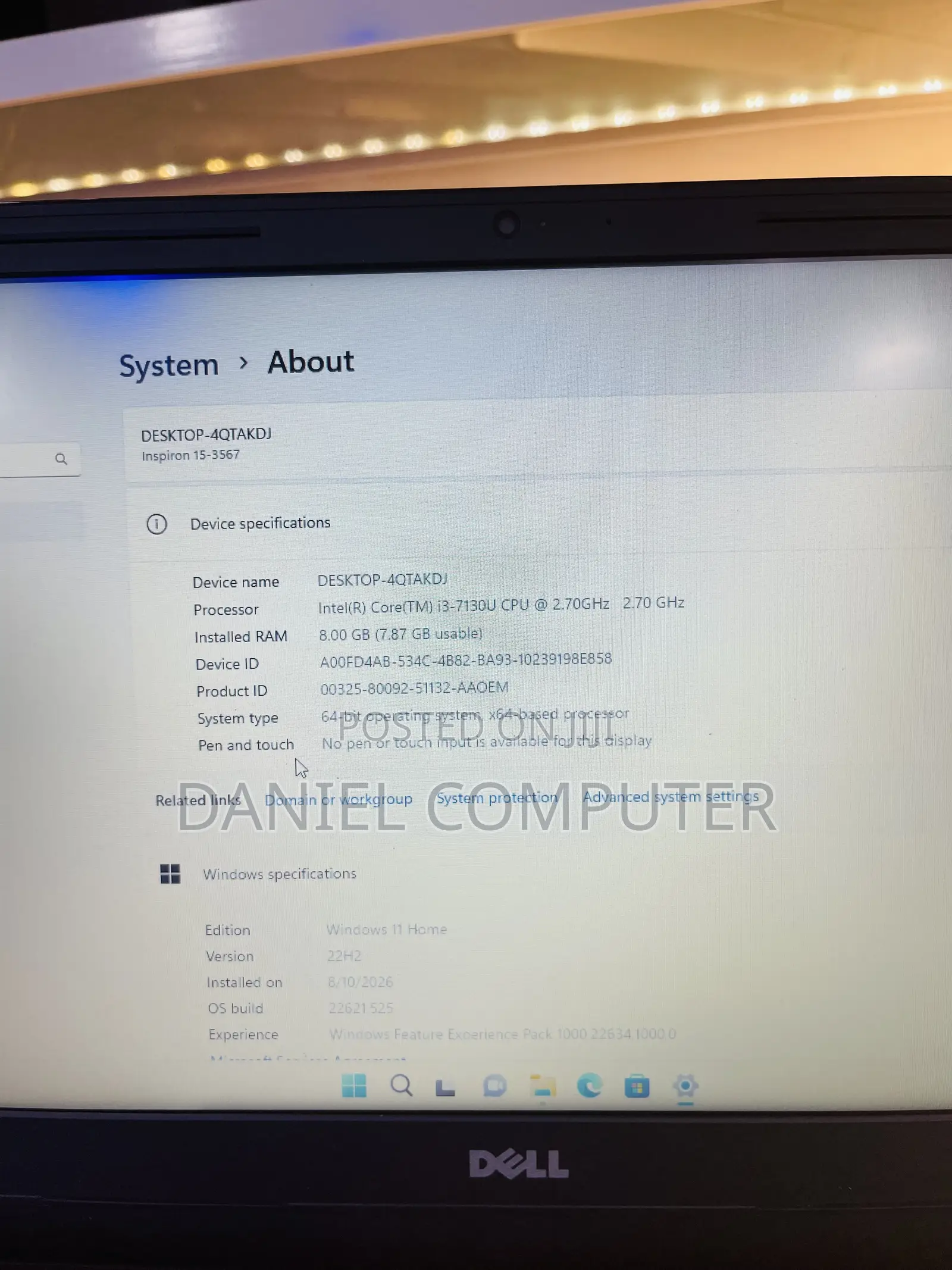 Laptop Dell Inspiron 15 8GB Intel Core i3 HDD 1T