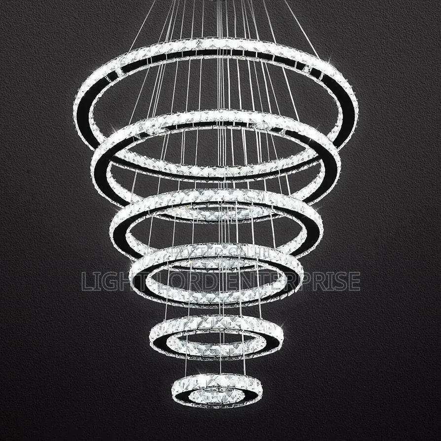 Stained Glass Shield 6layer Led Pendant Light