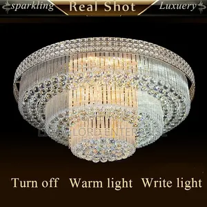Size: D31.5 X H17.7 Inches, LED Light Kit India Hall Glass Chandelier