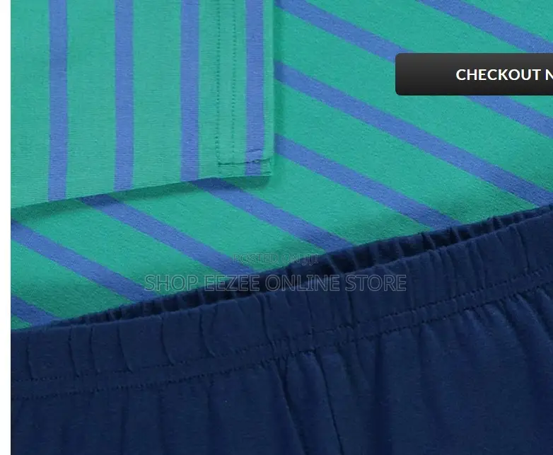 Boys Blue Striped Long Sleeve Pyjamas