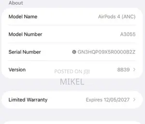 Apple AirPod 4 ANC Original (NOT COPY) USA- Can Verify Serial Before
