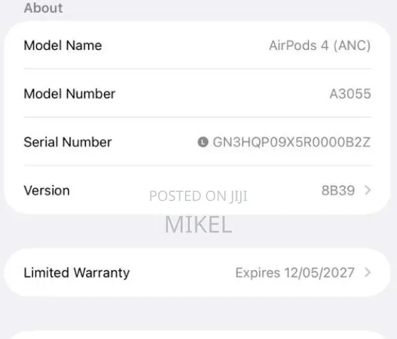 Apple AirPod 4 ANC Original (NOT COPY) USA- Can Verify Serial Before
