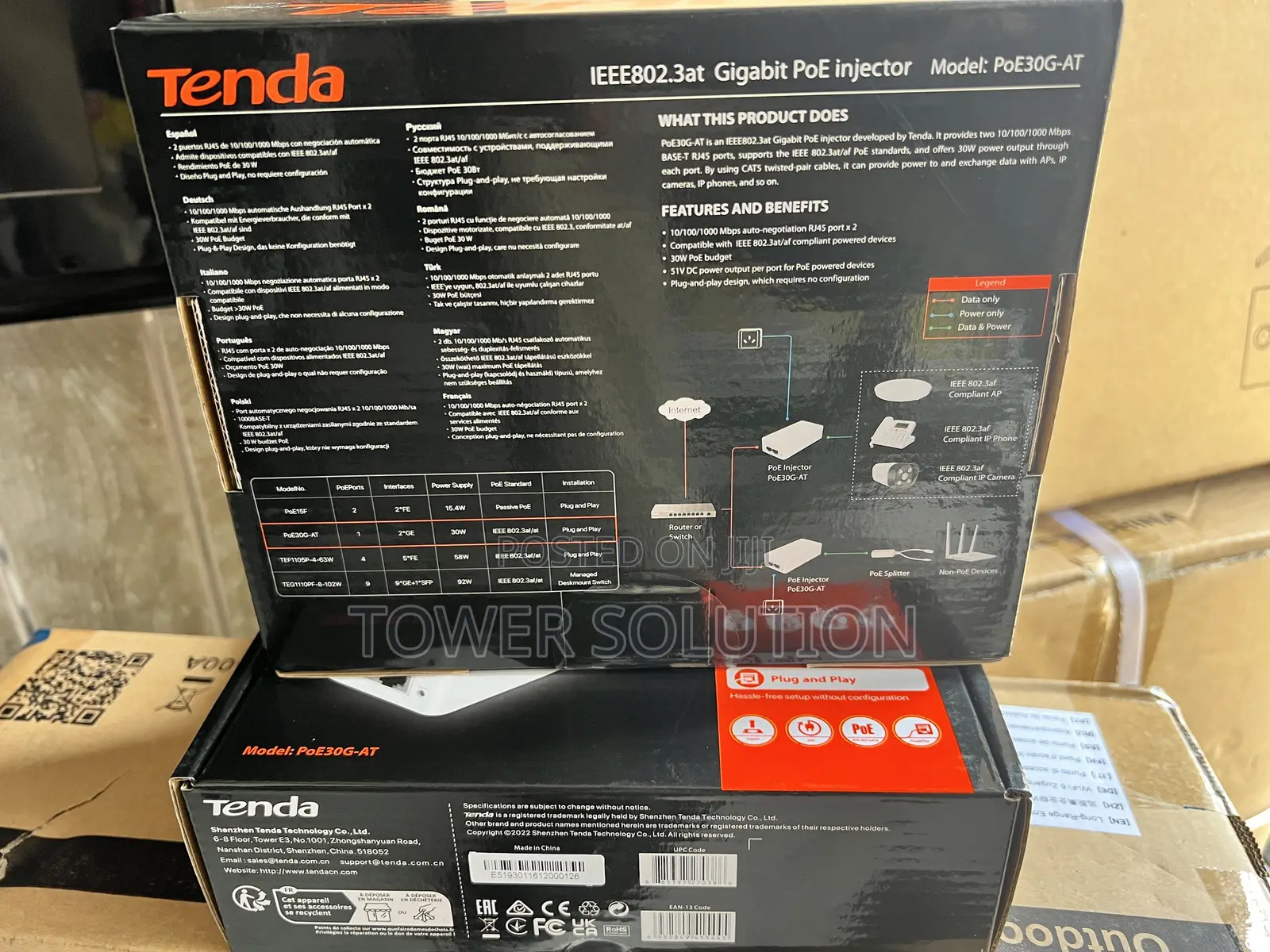 Tenda Poe Adapter Gigabit