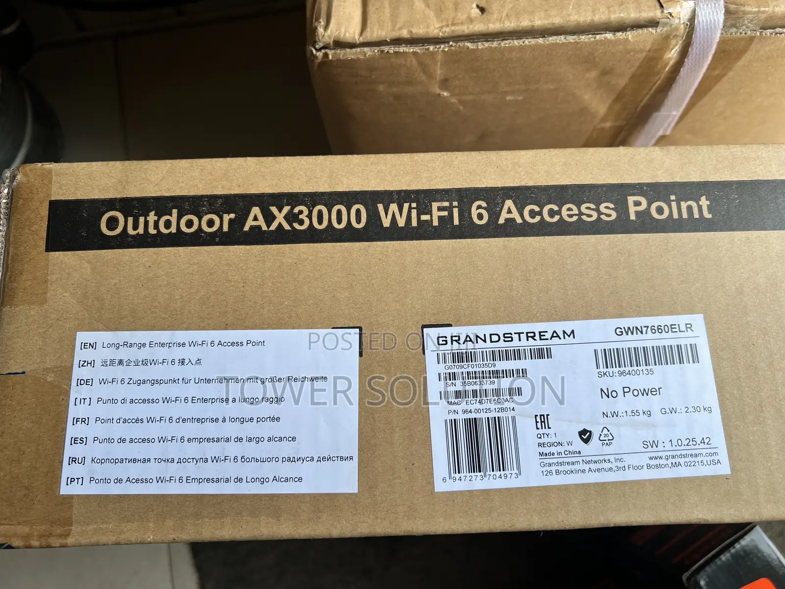 Grandstream Gwn7660e Lr Ax3000 Access Point
