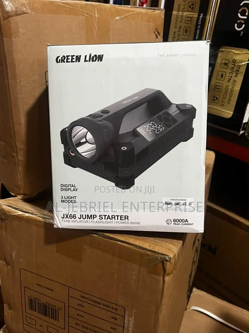 Jump Starter 6000A With Tyre Pump