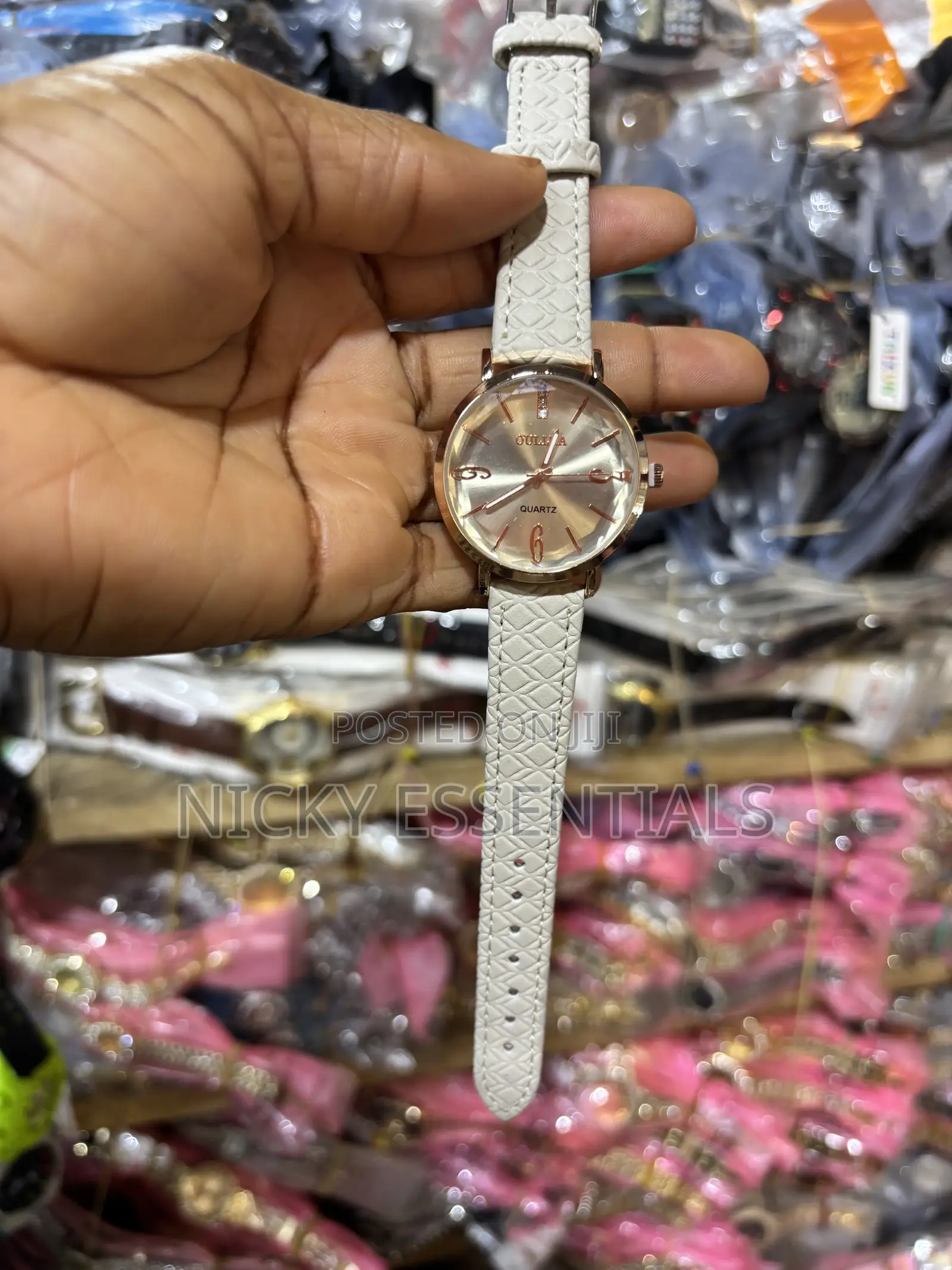 Ladies Fashion Watch With Leather Strap